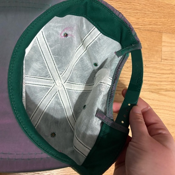 New Holland ABWS Green Blue Iridescent SnapBack Hat Trucker Embroidered Wagon - Picture 6 of 7